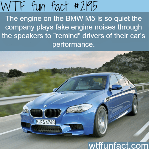 The engine on the BMW M5 - WTF fun facts