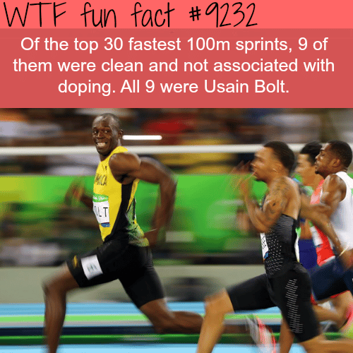 The Fastest Man Alive - WTF fun fact