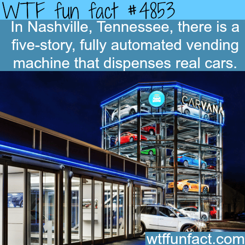The first vending machine for real cars - WTF fun facts
