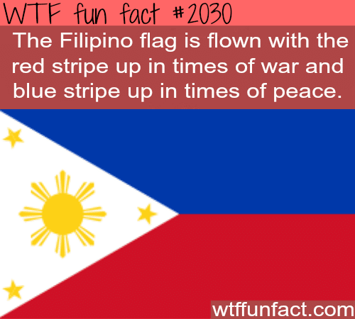 The Flipino flag - WTF fun facts