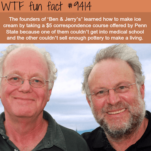 The founders of Ben & Jerry - WTF fun facts