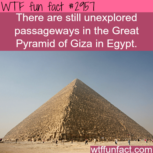 The great pyramid of Giza -  WTF fun facts