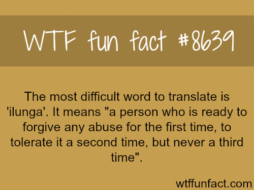 The hardest word to translate - WTF fun facts