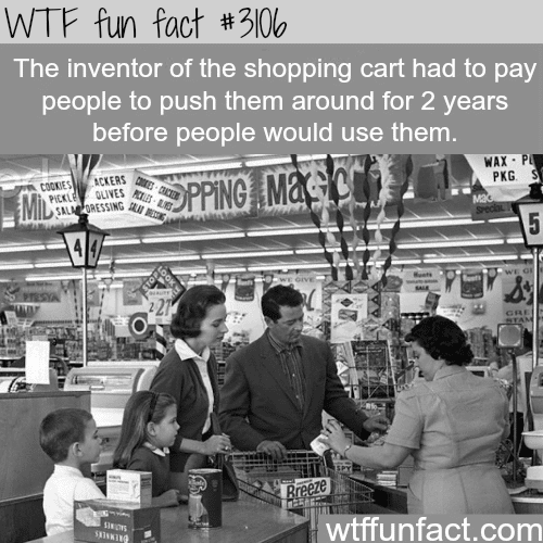 The inventor of the shopping cart -  WTF fun facts