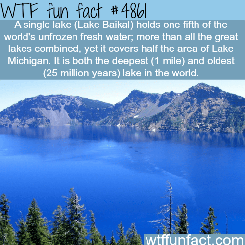 The lake with the most fresh water - 
