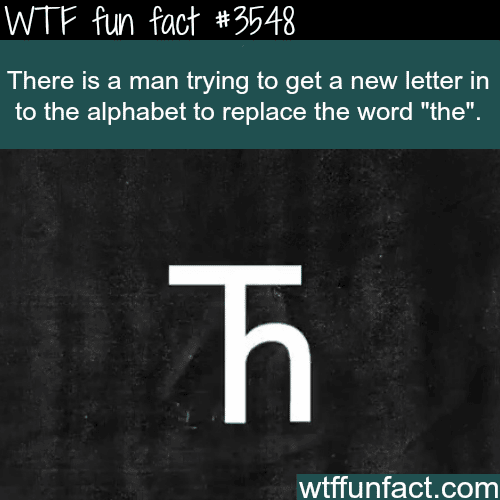 The new letter “The” “Ћ” - WTF fun facts