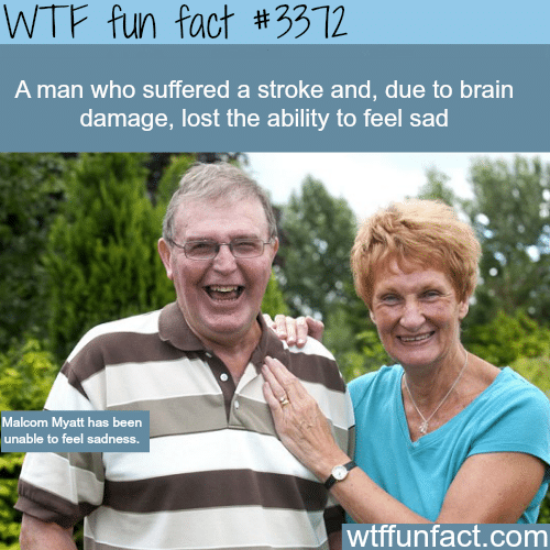 The man who lost the ability to feel sadness -  WTF fun facts
