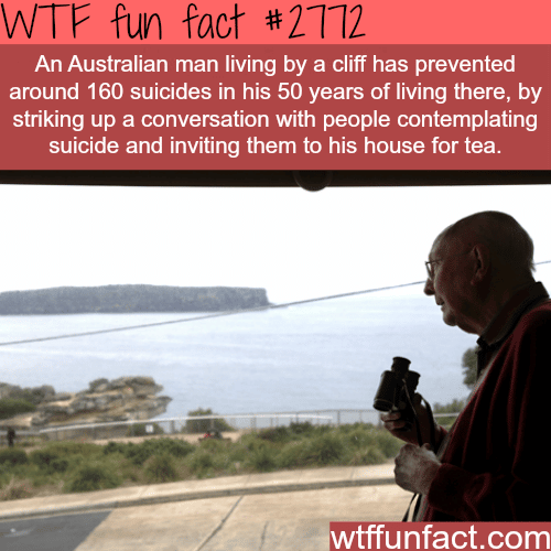 The man who prevented 150 suicide - WTF fun facts