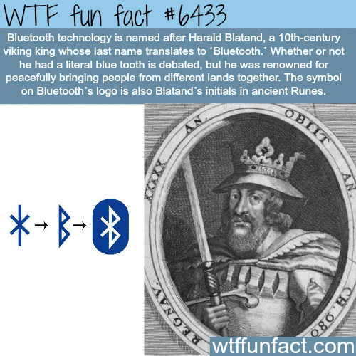 The meaning behind the Bluetooth symbol - WTF fun facts