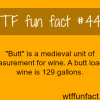 the medieval unit of measurement for wine butt