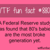 the most broke generation wtf fun facts