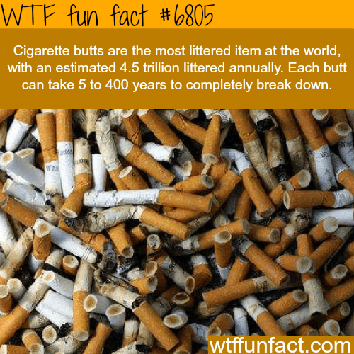 The most littered item in the world - WTF fun fact