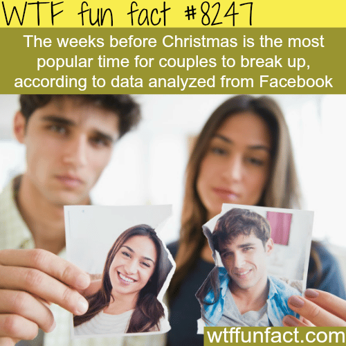 The most popular time for breakups - WTF fun facts
