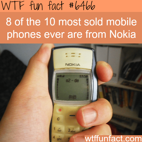 The most sold mobile phones ever - WTF fun facts