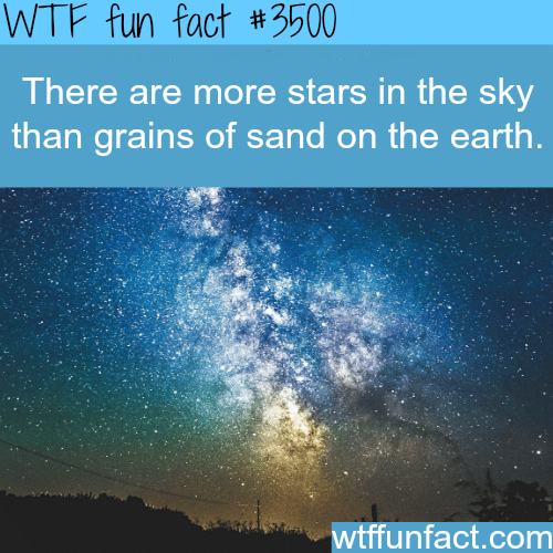 The number of stars -  WTF fun facts