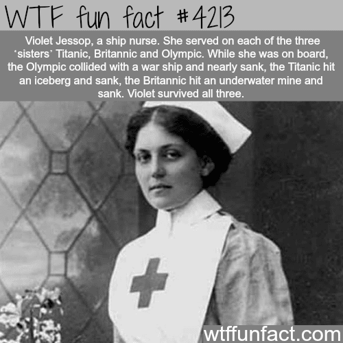 The nurse that survived three ship sinking -  WTF fun facts