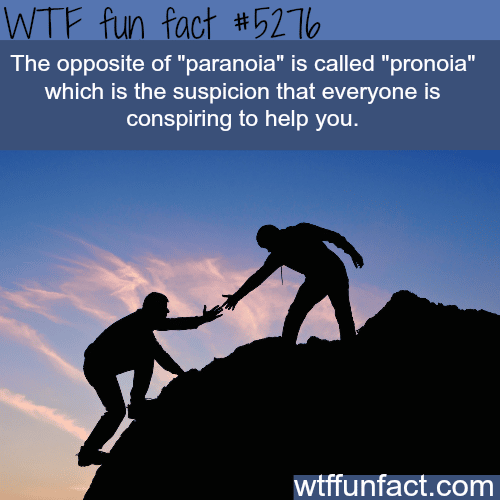 The opposite of paranoia - WTF fun facts