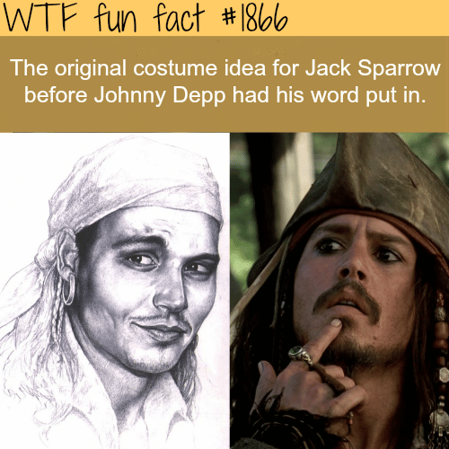 The original costume idea for Jack Sparrow - WTF fun facts