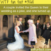 the queen crashed a wedding