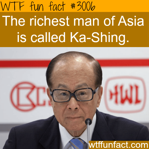 The richest man in Asia -  WTF fun facts