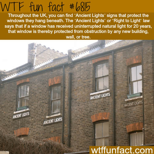The Right to Light law- WTF fun fact