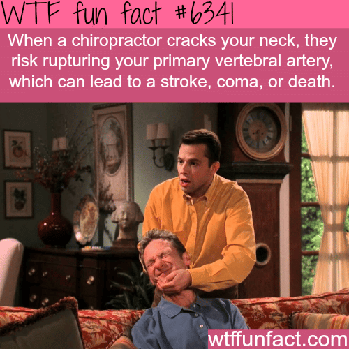 The risk with cracking your neck - WTF fun facts