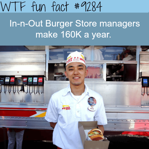 The Salary of In-n-Out Burger Store Managers - WTF fun facts