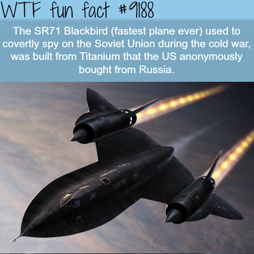 The SR71 Blackbird - WTF Fun Facts