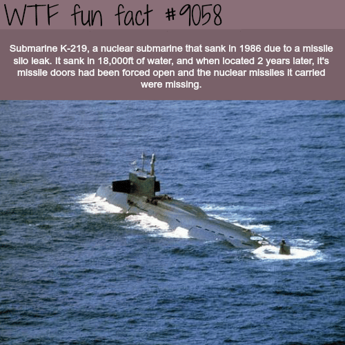 The story of K-219 Nuclear Submarine - WTF fun facts