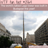 the tallest lego tower in the world located in budapest