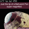 the tip of the pen magnified wtf fun facts