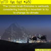 the united arab emirates wants to build a mountain