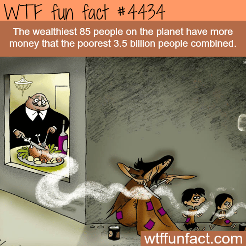 The wealthiest 85 people in the world -   WTF fun facts