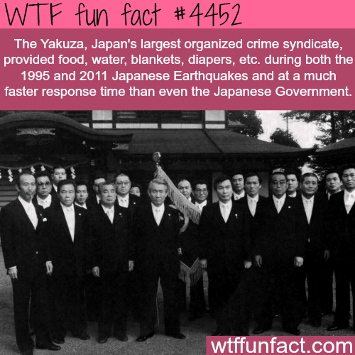 The Yakuza provided food faster than the government -   WTF fun facts