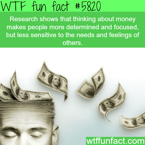 Thinking about money - WTF fun facts