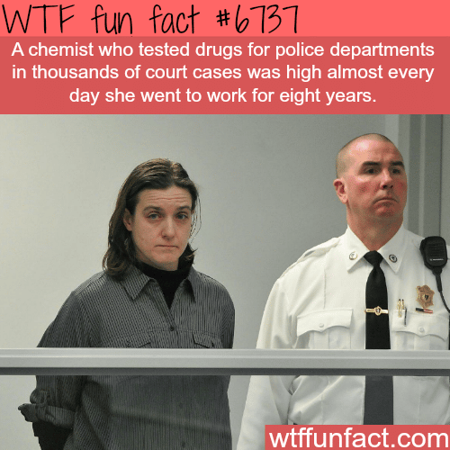 This chemist showed up to work high everyday for eight years - WTF fun fact