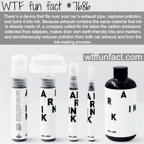 This device will turn pollution into ink - WTF FUN FACTS