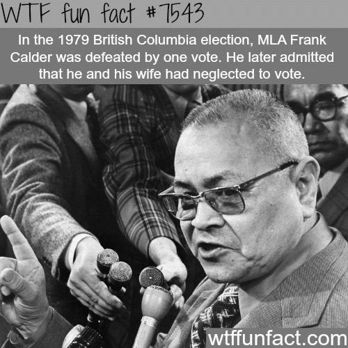 This man lost the election by one vote - WTF fun facts