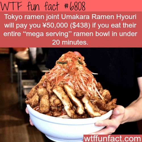 This Tokyo joint will pay you $400 if you finish this mega serving - WTF fun fact