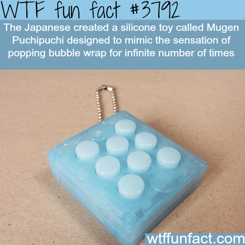 Toy that mimics the sensation of popping bubble wrap - WTF fun facts