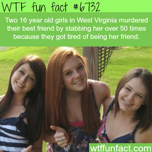 Two 16 year olds kill their best friend - WTF fun fact