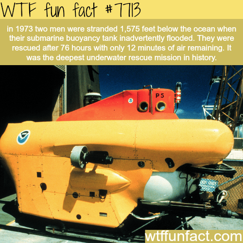 Two men stranded below the ocean for three days - WTF fun facts
