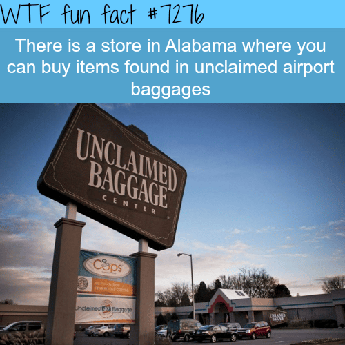 Unclaimed Baggage Center - WTF fun fact