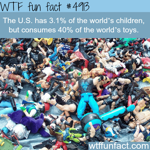 U.S. consumes most of the toys in the world - WTF fun facts  