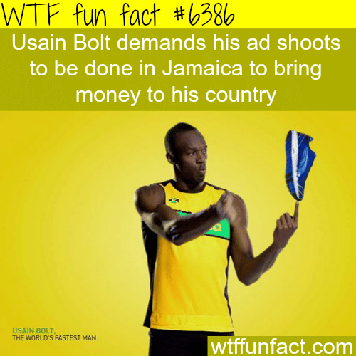 Usain Bolt’s ads - WTF fun facts