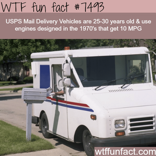 USPS vehicles are 30 years old - WTF FUN FACTS