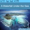 waterfall under the sea