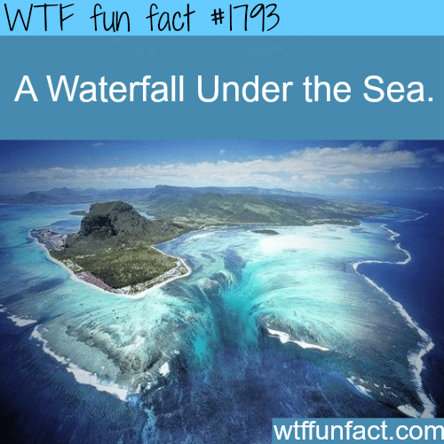  A waterfall under water - WTF fun facts