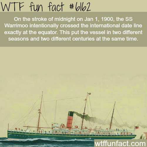 What happen when you cross the international date line… - WTF fun facts