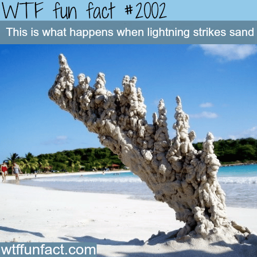 What happens when lightning strikes sand - WTF fun facts
